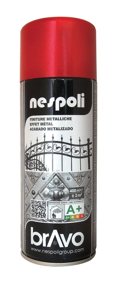 Spray Acrilico Metallizzato Con Glitter Nero Nespoli Ml.400