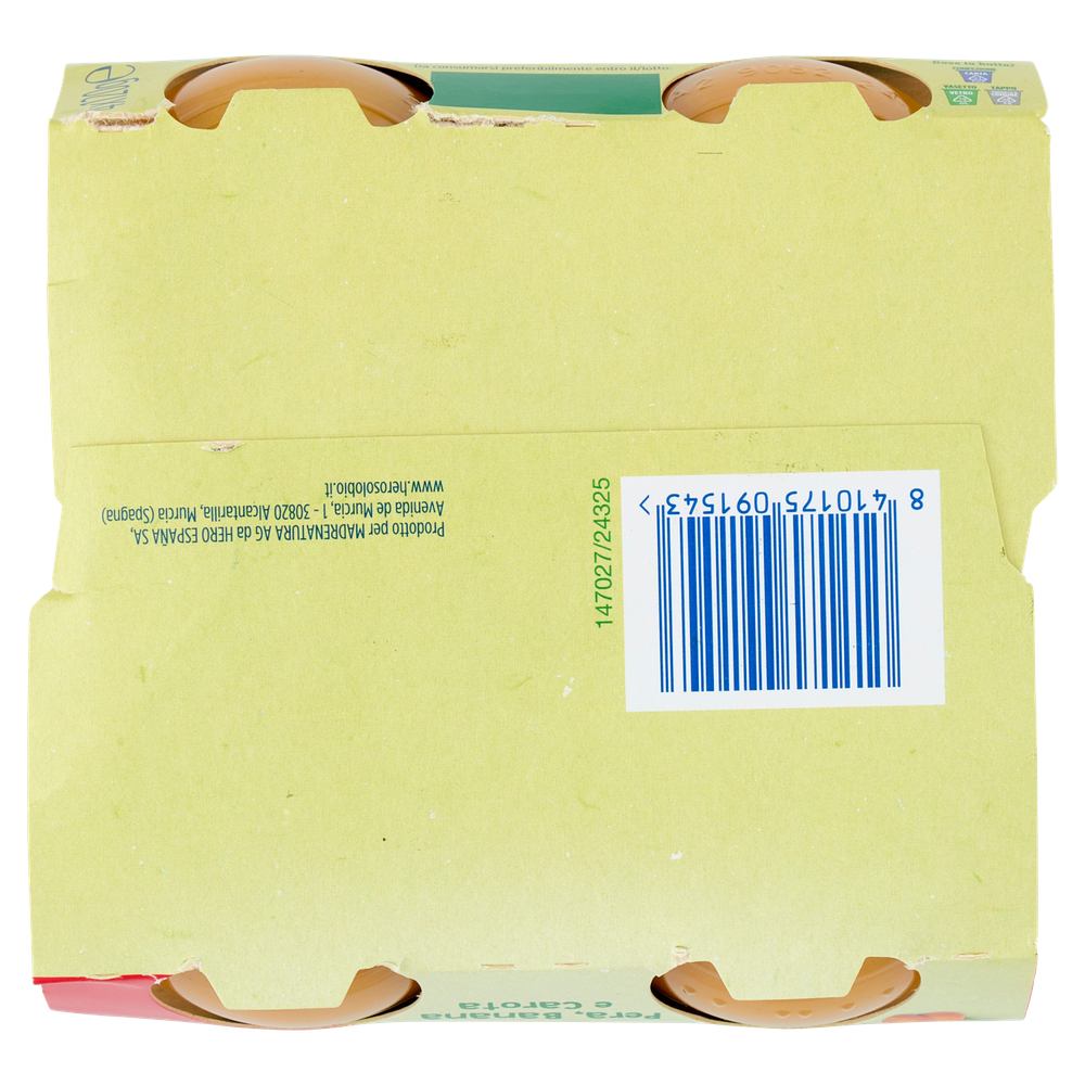 Omogeneizzato Solo Pera Banana Carota Conf. Da 4 Hero - Foto 3