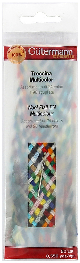 Treccina Lana Multicolor 24 Colori 96 Agugliate Gutermann - Foto 1