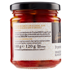 Peperoncini Farciti Con Acciughe Olive Capperi Selezione Gourmet Bennet - Foto 2