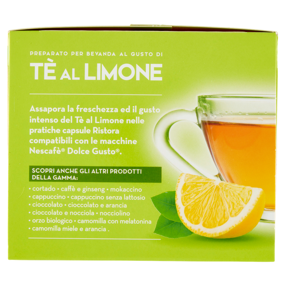 Tè Al Limone In Capsule Compatibili Nescafé Dolce Gusto 10pz Ristora - Foto 2