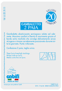 Gambaletti Donna Cabifi Velati Tg Unica Nero 20 Denari Conf Da 2 - Foto 2