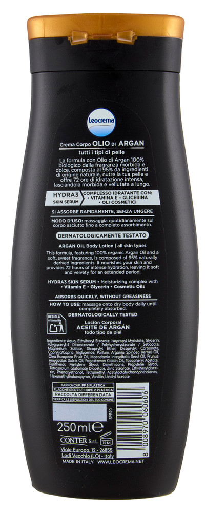 Crema Corpo Fluida Argan Leocrema - Foto 3