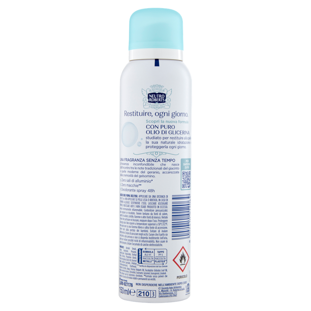 Deodorante Spray Fresco Azzurro Neutro Roberts - Foto 3