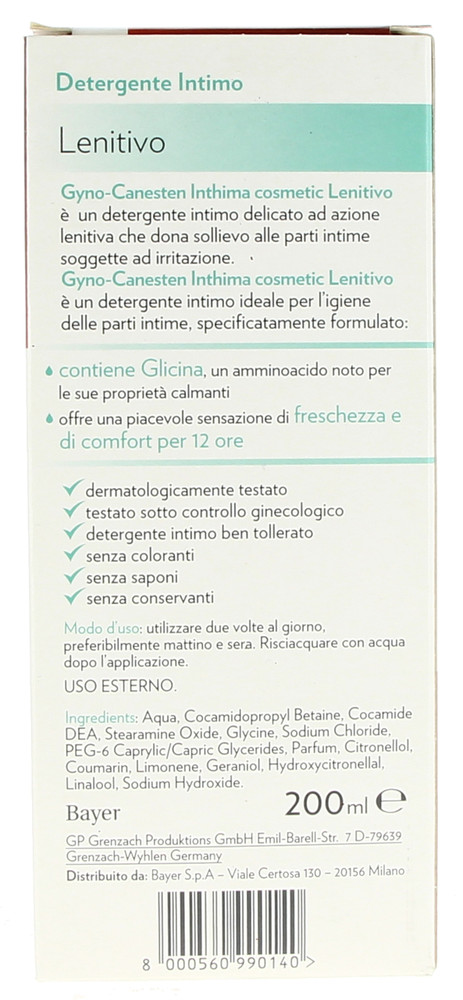 Detergente Intimo Lenitivo Gyno-Canesten Inthima - Foto 2