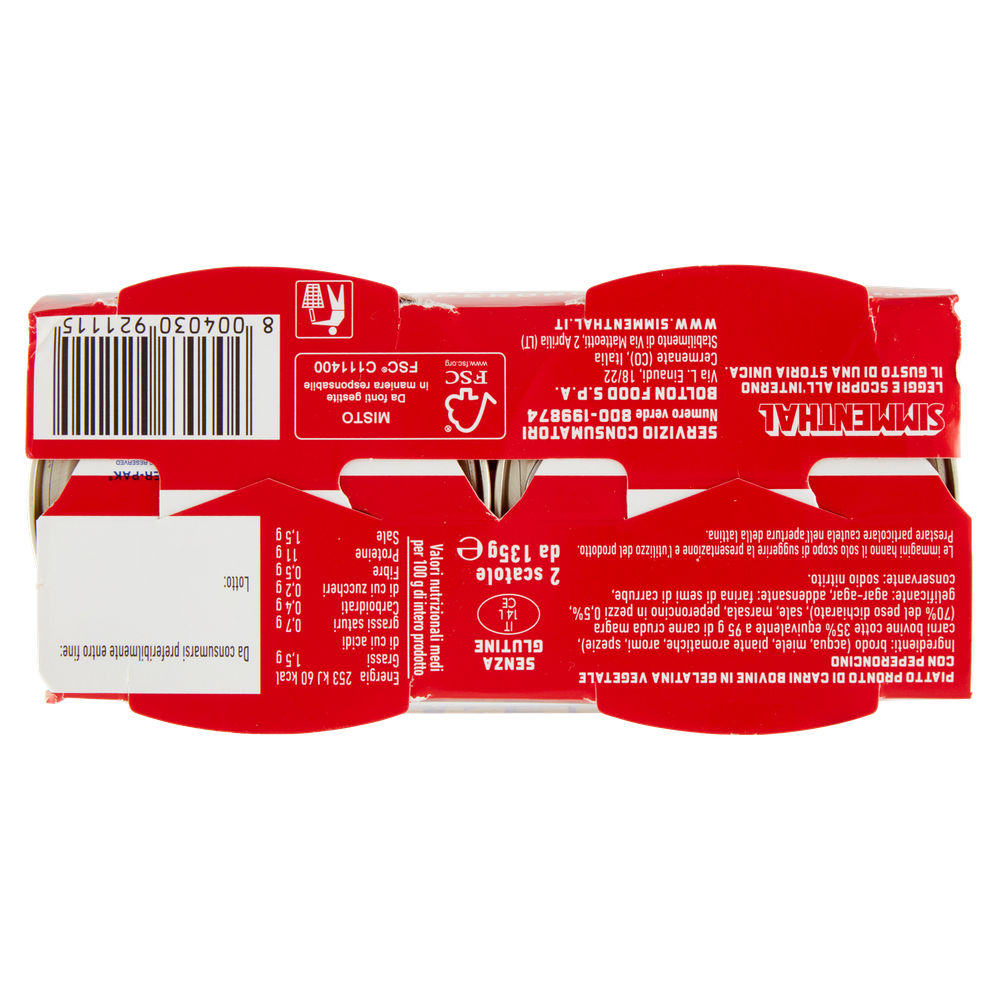 Carne In Gelatina Con Peperoncino 2x135g Simmenthal - Foto 3