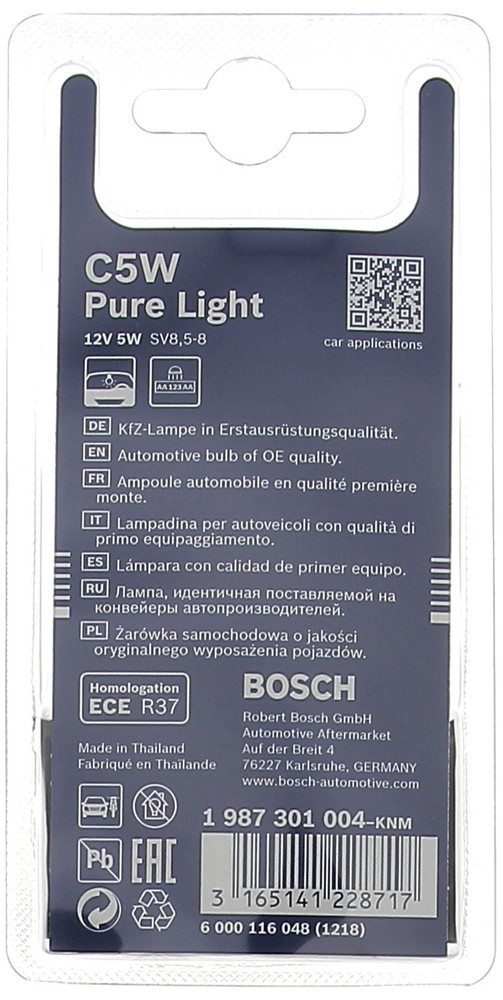 2 Lampadine C5w Bosch - Foto 2