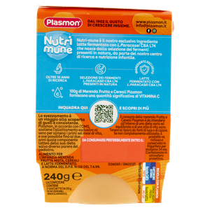 Merenda Frutta E Cereali Nutrimune Plasmon