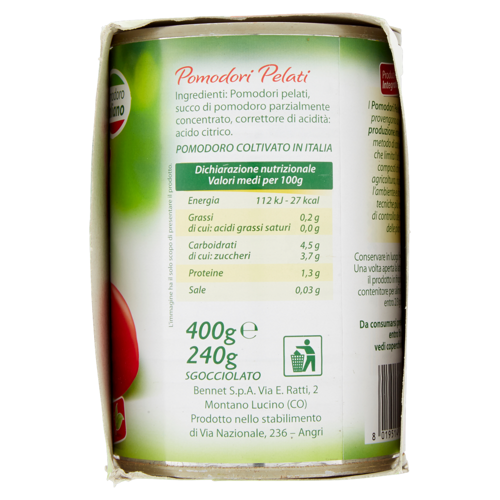 Pomodori Pelati 3x400g Bennet - Foto 2