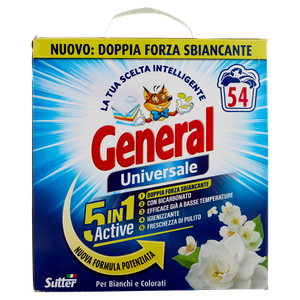 Detersivo Universale In Polvere Per Lavatrice 54 Lavaggi General - Foto 3