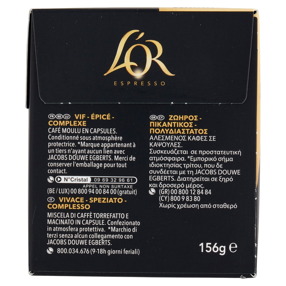 Caffè Ristretto Intenso Capsule Compatibili Con Nespresso 30pz L'or - Foto 2