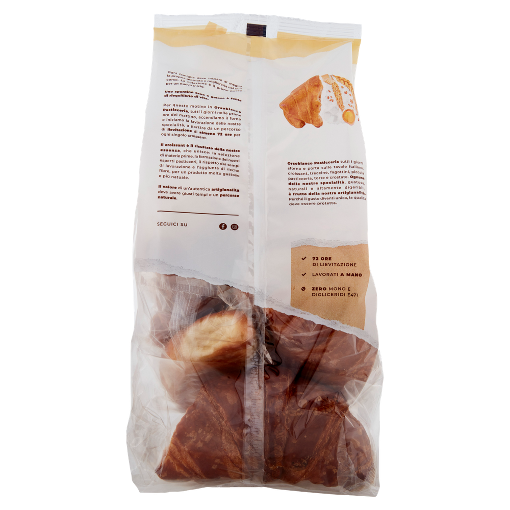Croissant Classico Con 72 Ore Di Lievitazione 6x58g Orsobianco - Foto 3