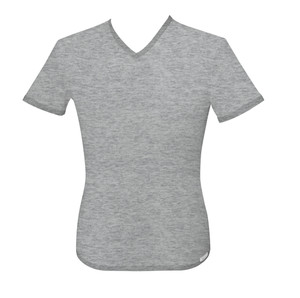 Maglia Intima Uomo Mezza Manica Scollo V XXL Grigio Malange Delinea - Foto 1