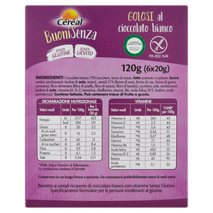 Buonisenza Golosi Al Cioccolato Bianco Senza Glutine Cereal - Foto 3