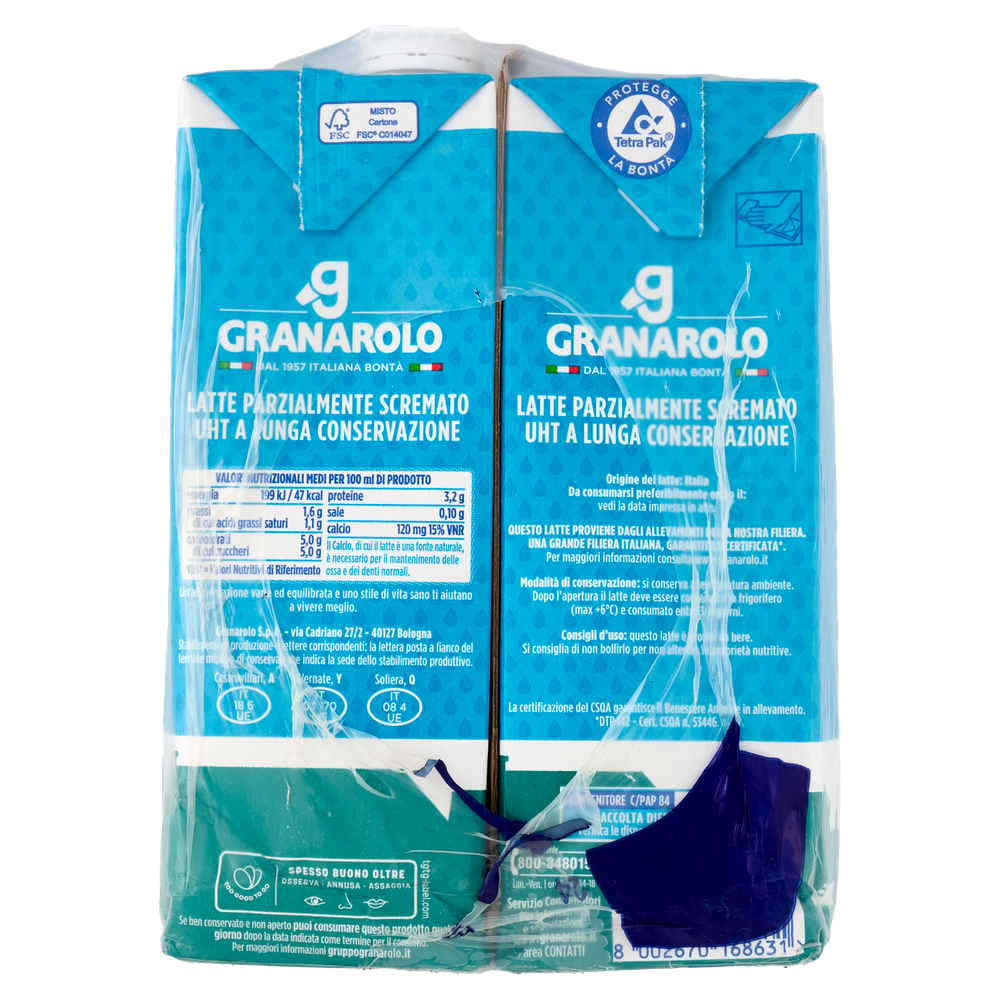 Latte Parzialmente Scremato Uht Italiano 4 Da L.1 - Foto 2
