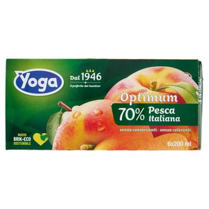 Succo Di Frutta Pesca Optimum Yoga 6x200 Ml - Foto 1