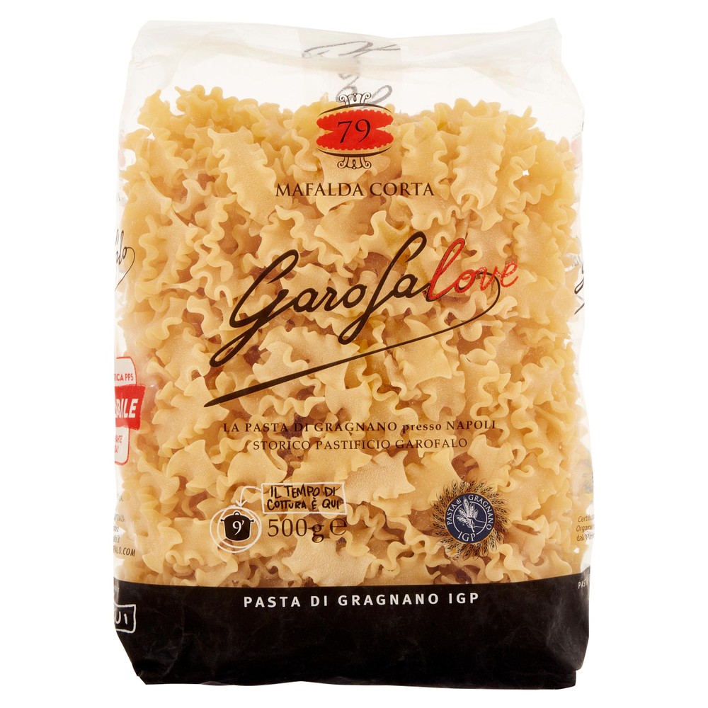 Pasta Mafalda Corta N.79 Pasta Di Gragnano Igp Garofalo - Foto 1