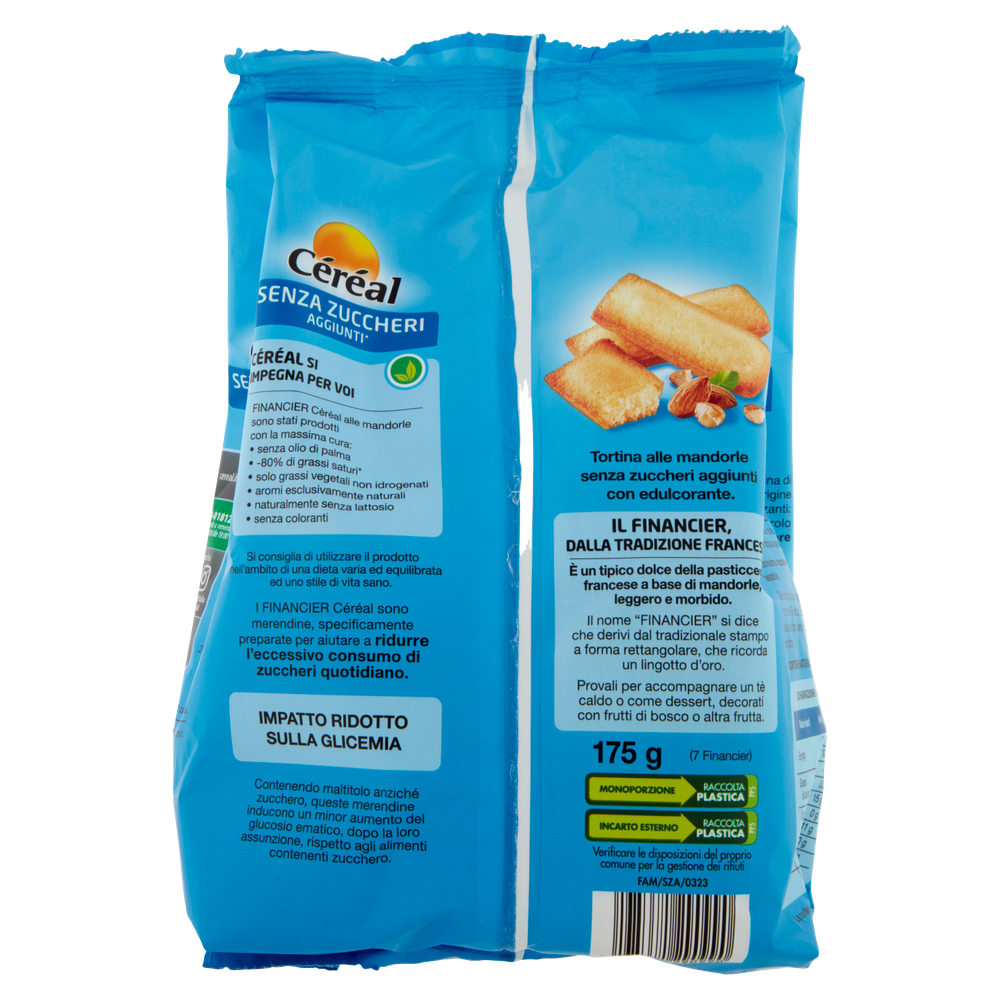 Financier Alle Mandorle Senza Zuccheri Aggiunti Cereal - Foto 3