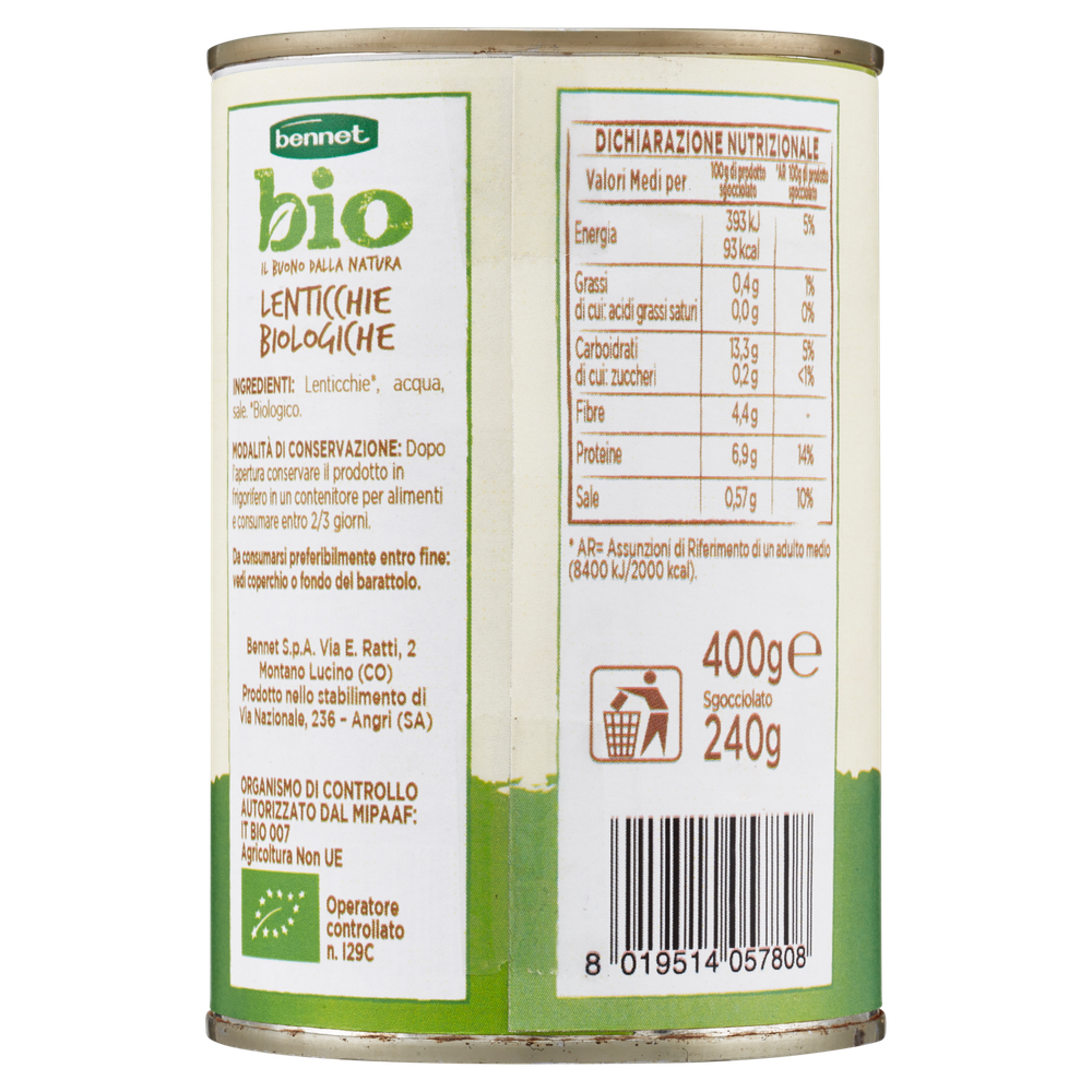 Lenticchie Biologiche Bennet Bio - Foto 3