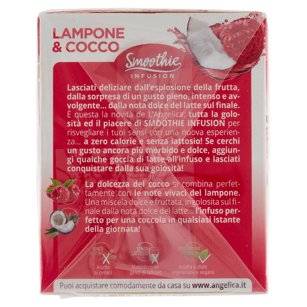 Infuso Lampone E Cocco Smoothie Infusion L'angelica 15 Bustine