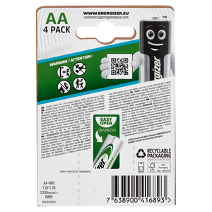 4 Pile Stilo Aa Extreme Precaricate 2300 Mah Energizer - Foto 3