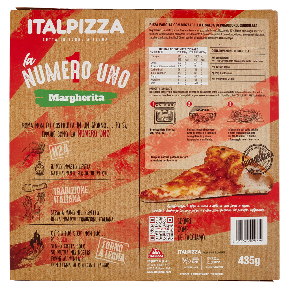 Pizza Margherita Numero Uno Italpizza - Foto 3