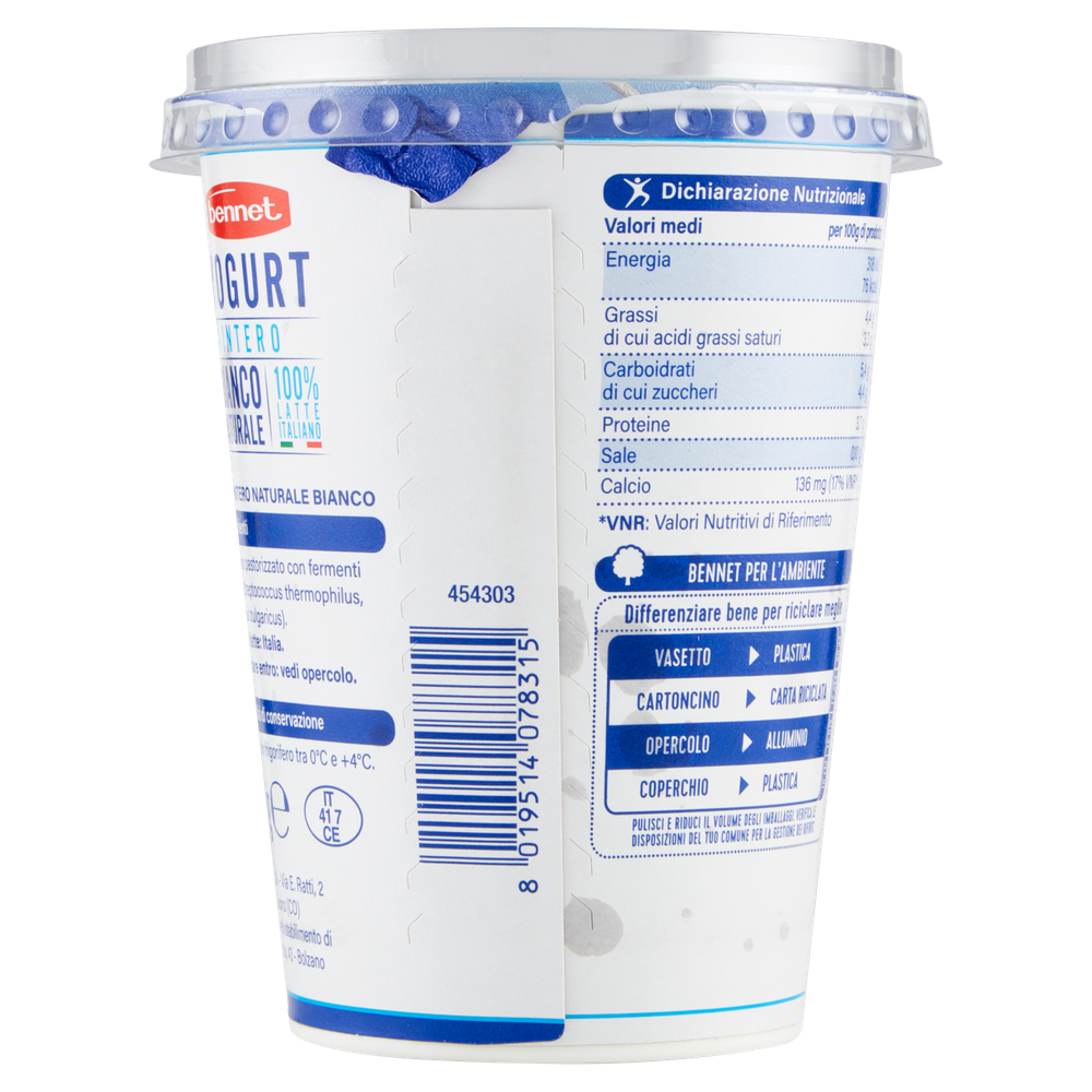 Yogurt Bianco Naturale Bennet - Foto 3