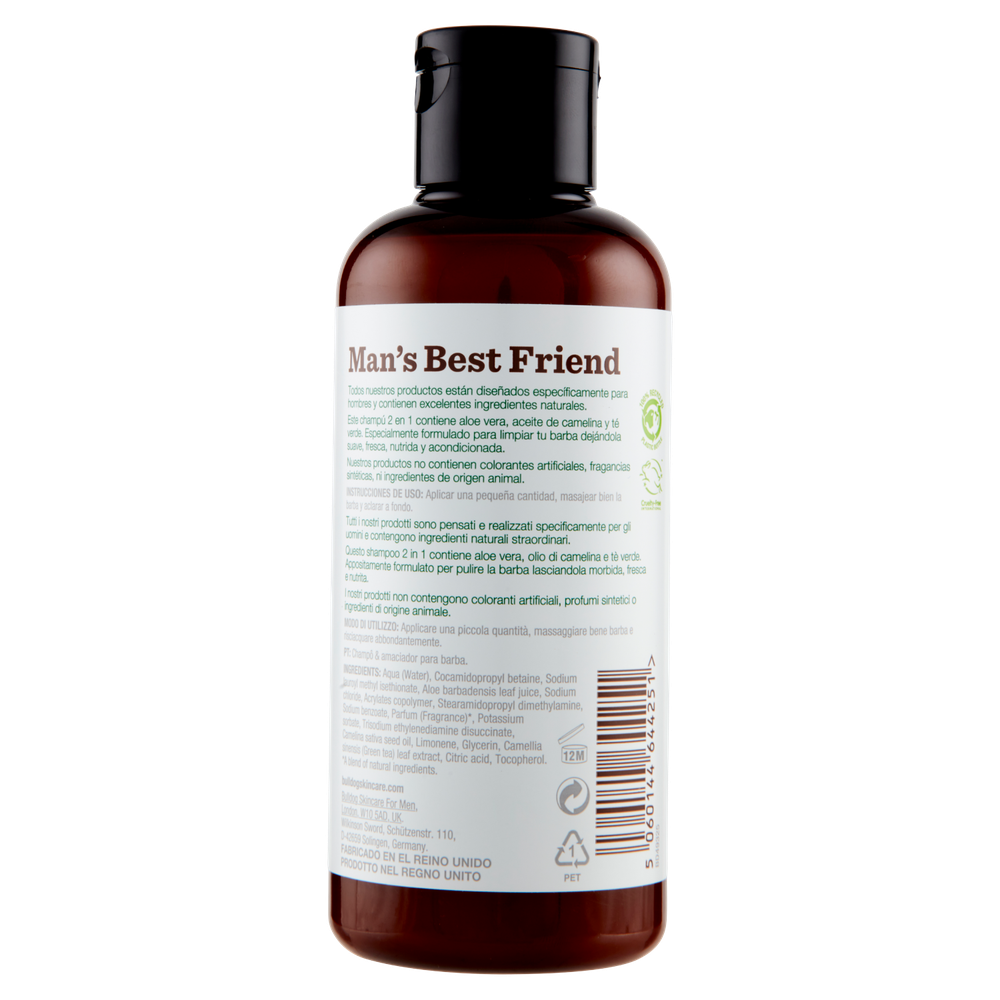 Original 2in1 Shampoo Per Barba Bull Dog - Foto 3