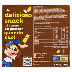 Barrette Di Riso Soffiato Coco Pops Al Cacao 6x20g Kellogg's - Foto 3
