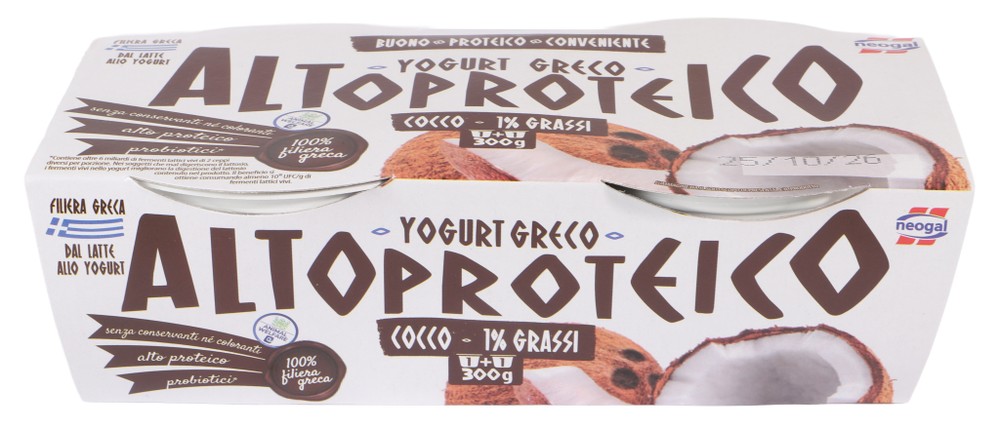Yogurt Greco Alto Proteico Cocco 1% Di Grassi X2 Neogal - Foto 1