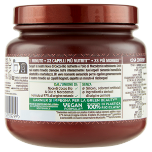 Maschera Capelli Nutriente Latte Di Cocco Ultradolce Garnier - Foto 3