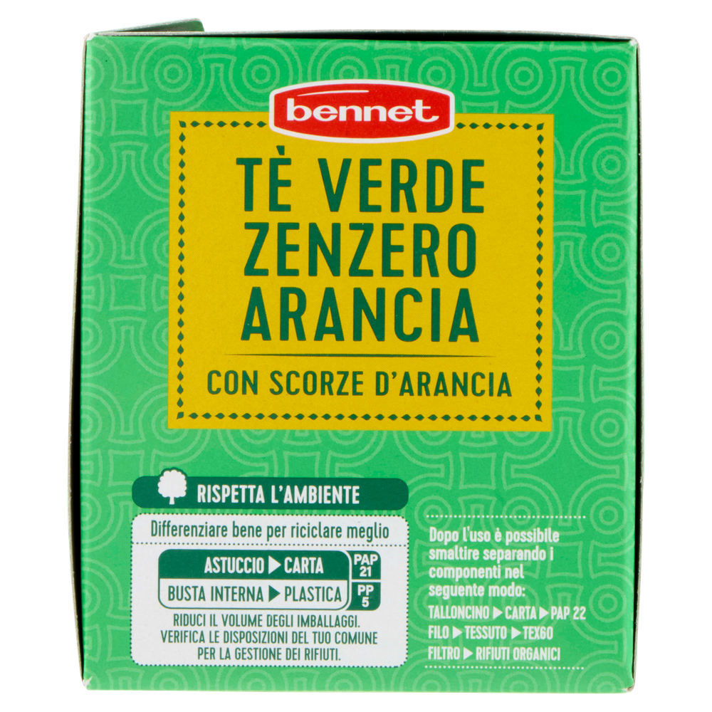 Te' Verde Zenzero Arancia Bennet 25 Filtri - Foto 2