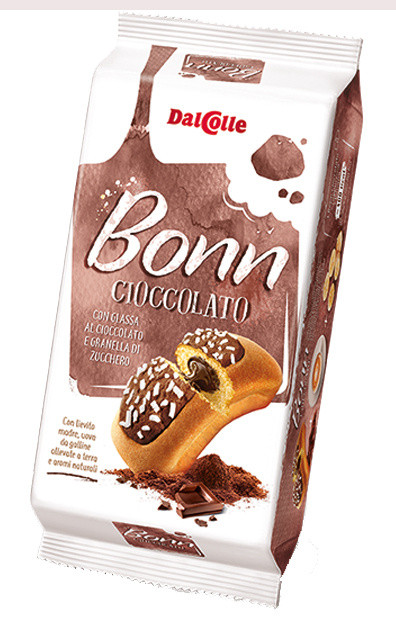 Merendine Bonn Con Glassa E Ripieno Al Cioccolato 5x38g Dal Colle - Foto 1