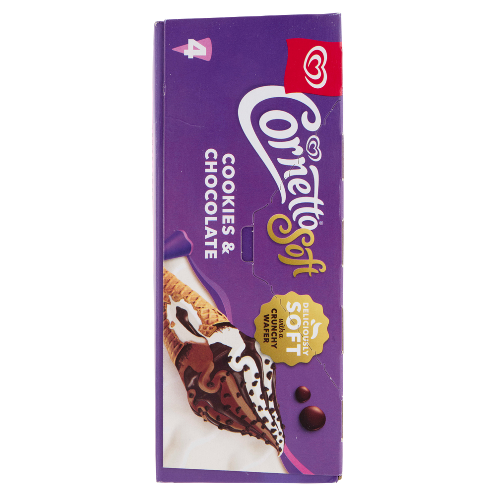 Cornetto Soft Cookies&Chocolate 4x81g Algida - Foto 2