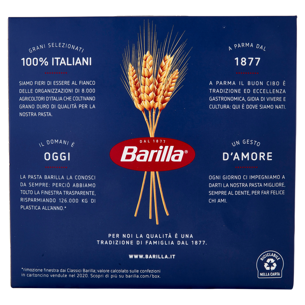 Pasta Mezze Penne Rigate N.70 100% Grano Italiano Barilla - Foto 3