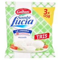 Mozzarella S . lucia Tris Light Mozzarella S . lucia Tris Light