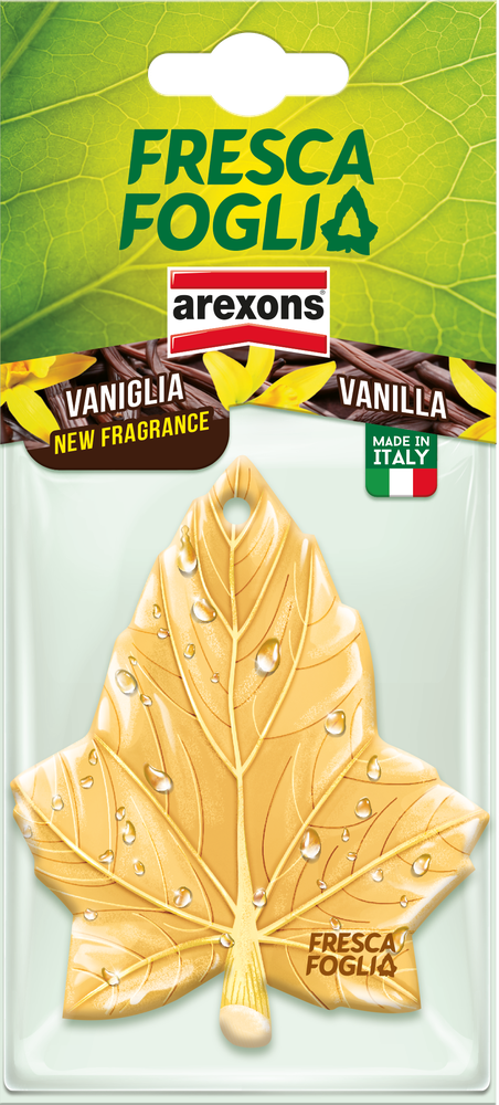Profumatore Auto Fresca Foglia Vaniglia Arexons - Foto 1