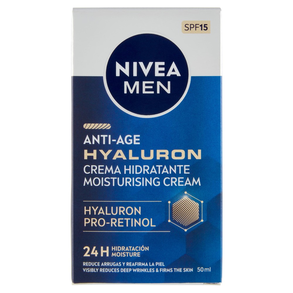 Crema Viso Uomo Active Age Hyaluron Nivea - Foto 1