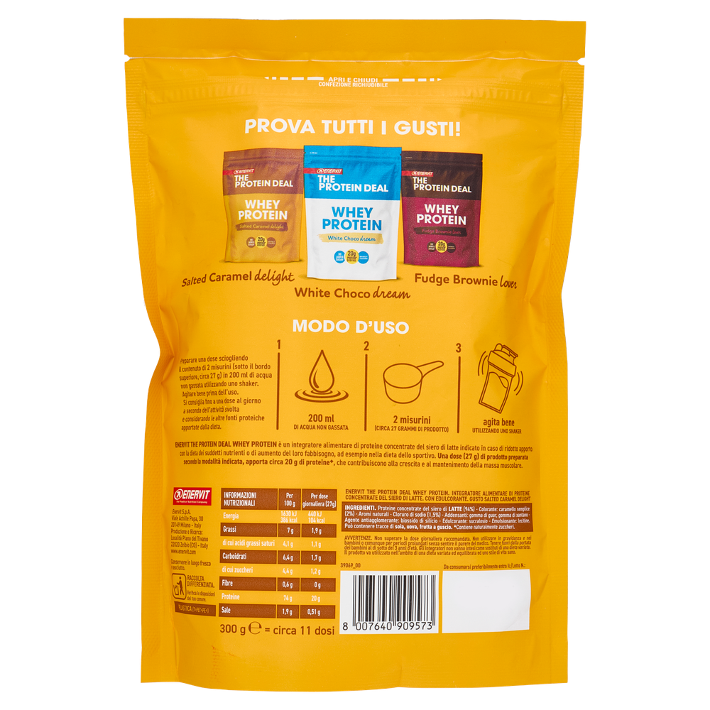 Whey Protein Salted Caramel Delight Enervit - Foto 3
