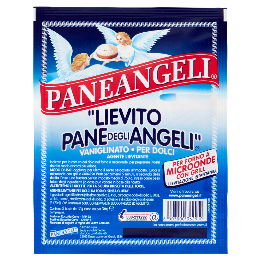 Lievito Vanigliato Per Cottura Microonde 3x12g Paneangeli - Foto 3