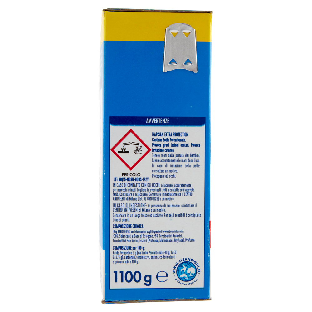Additivo Disinfettante Battericida Per Lavatrice In Polvere Napisan