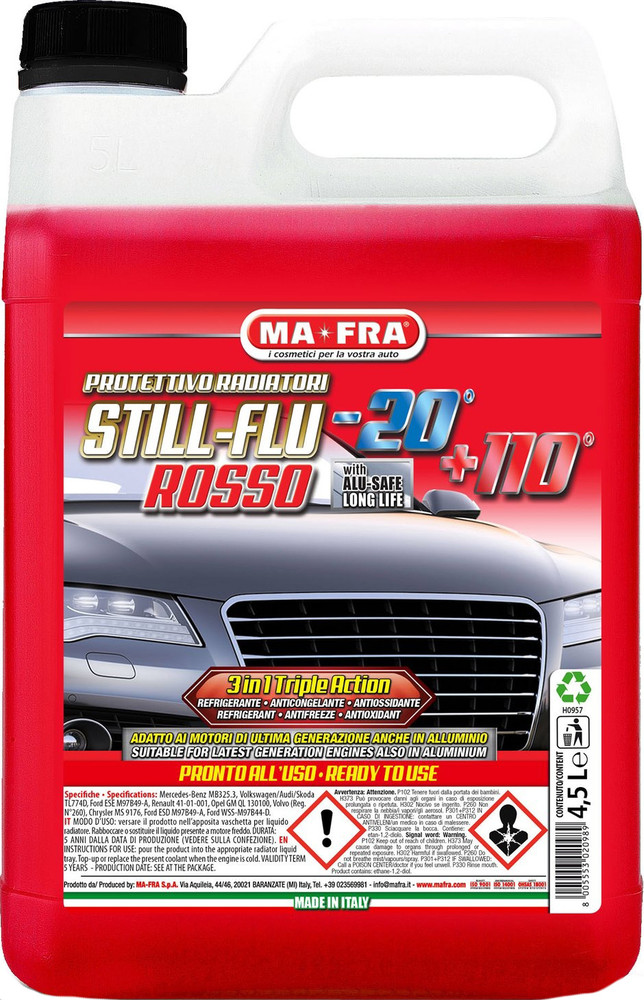 Liquido Protettivo Per Radiatore Still Flu Rosso Mafra 4,5l - Foto 1