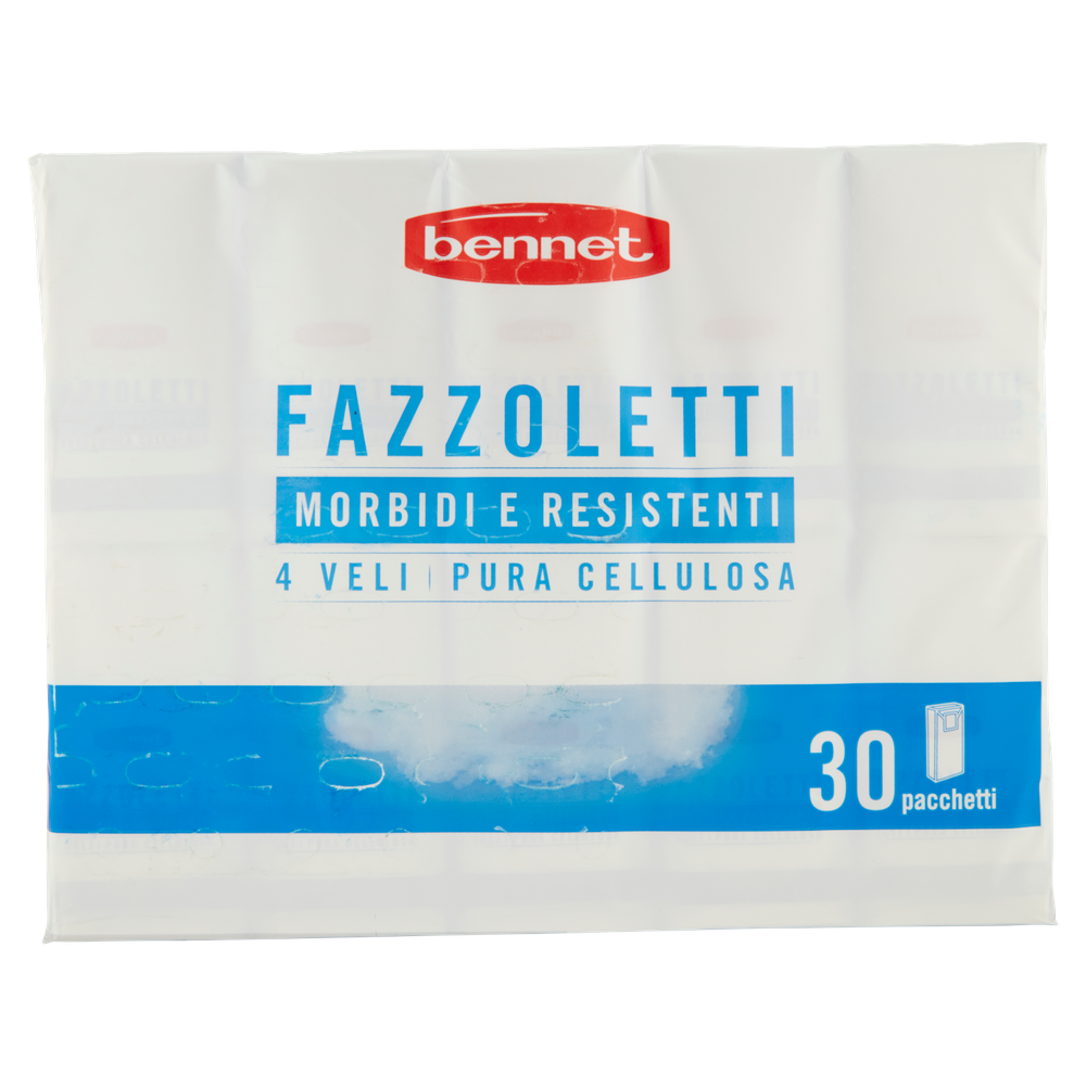 30 Fazzoletti 4 Veli Soffici E Resistenti Bennet - Foto 3