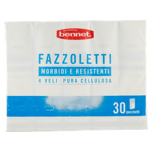 30 Fazzoletti 4 Veli Soffici E Resistenti Bennet - Foto 3