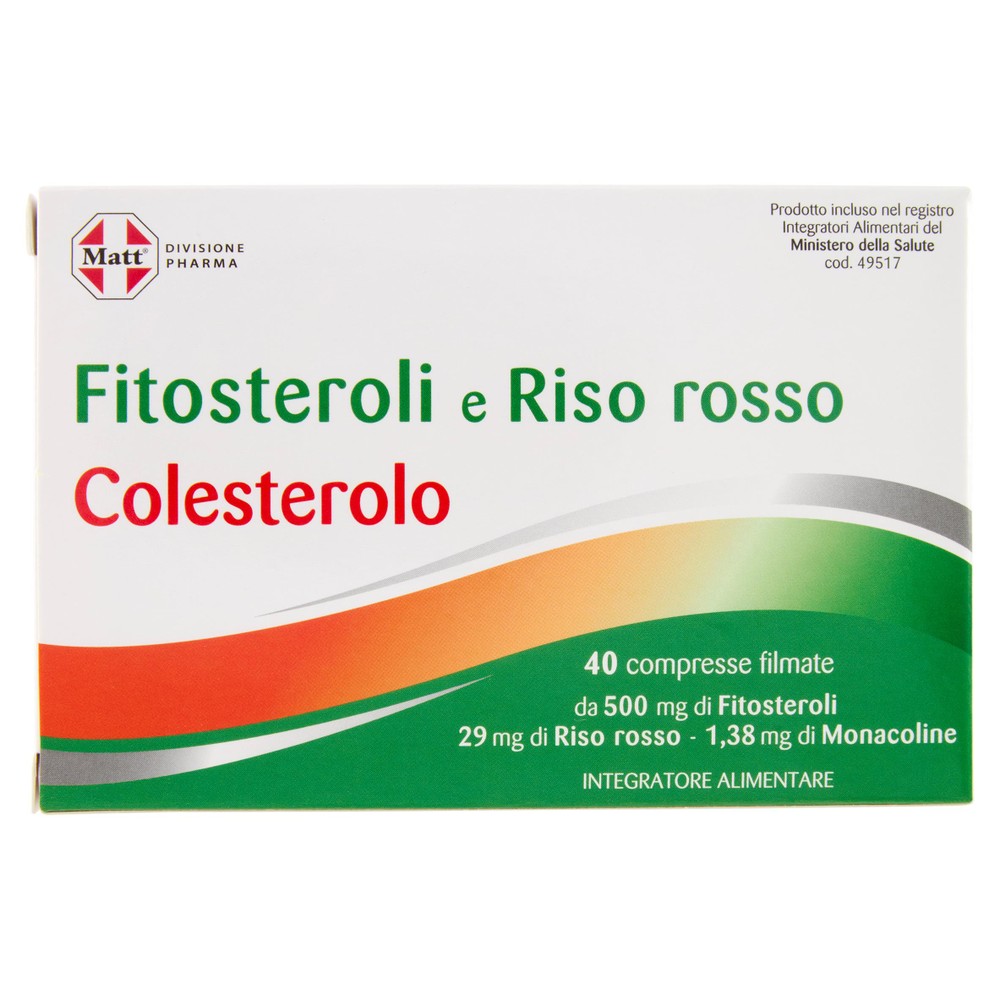 Fitosteroli Riso Rosso Matt 40 Compresse - Foto 1