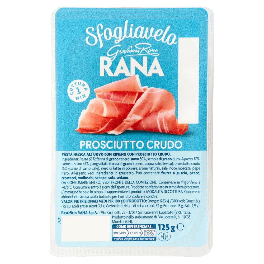 Sfogliavelo Prosciutto Crudo Giovanni Rana - Foto 1