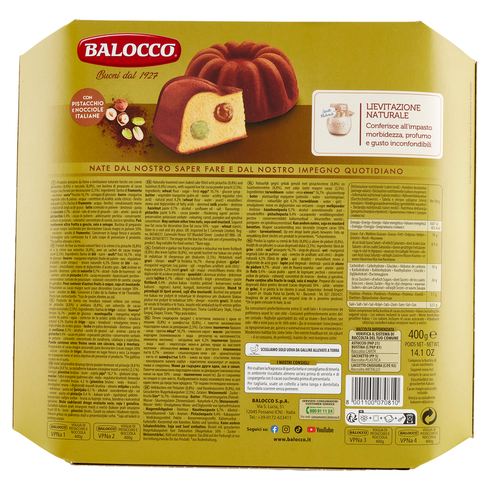 Torte In Festa Voglia Di Pistacchio E Nocciola Balocco - Foto 3