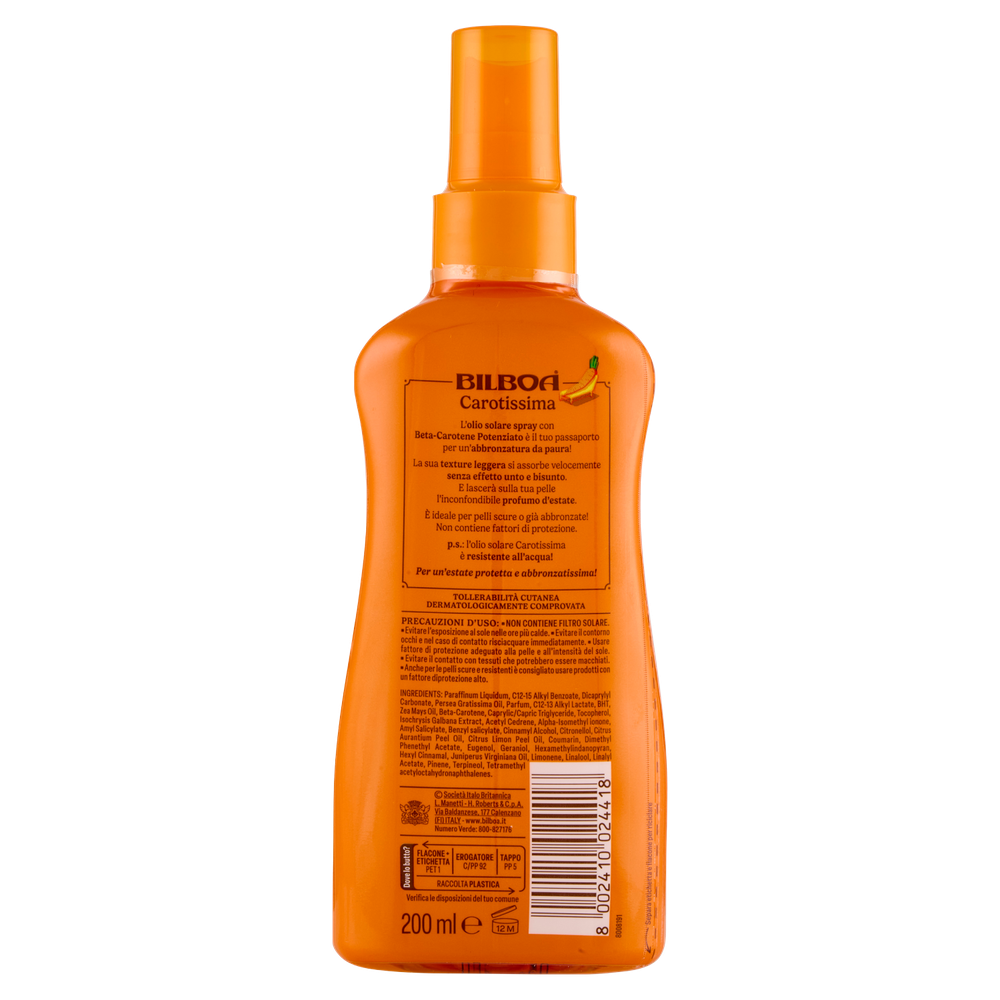 Olio Abbronzante Spray Carotissima Bilboa - Foto 3