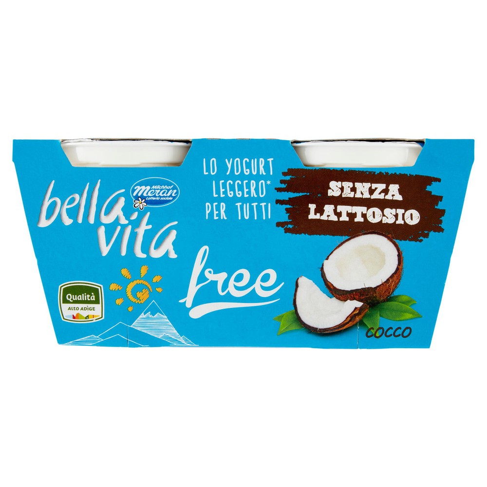 Yogurt Senza Lattosio Al Cocco Bella Vita 2 Da Gr.125