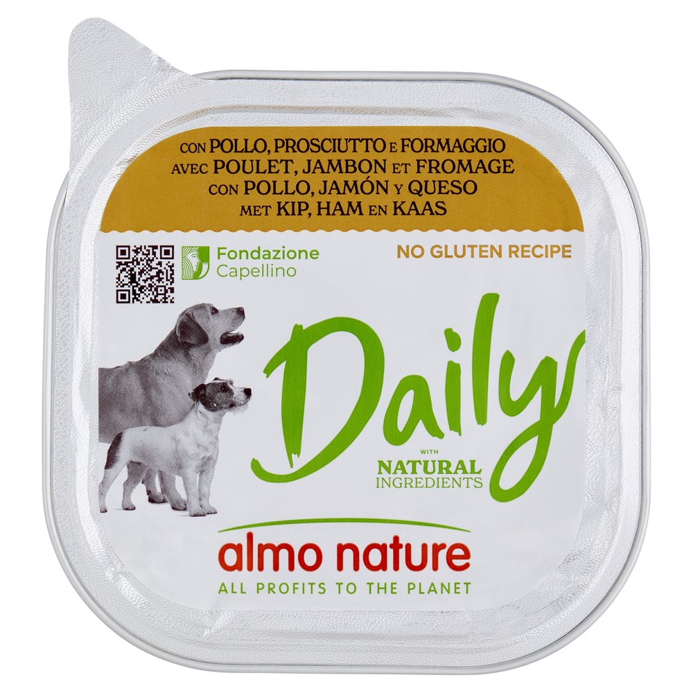 Alimento Umido Per Cani Daily Prosciutto E Formaggio Almo Nature - Foto 1